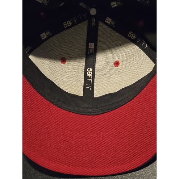 New Era 59FIFTY Utah Jazz NBA Fitted Hat 7 1/8 Black/Red – VG Condition - Picture 3 of 4